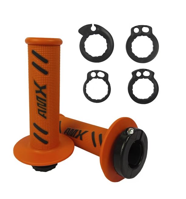 AMX Lock-On Pro Grips - KTM Husqvarna Beta GasGas Fitment - Orange/Black