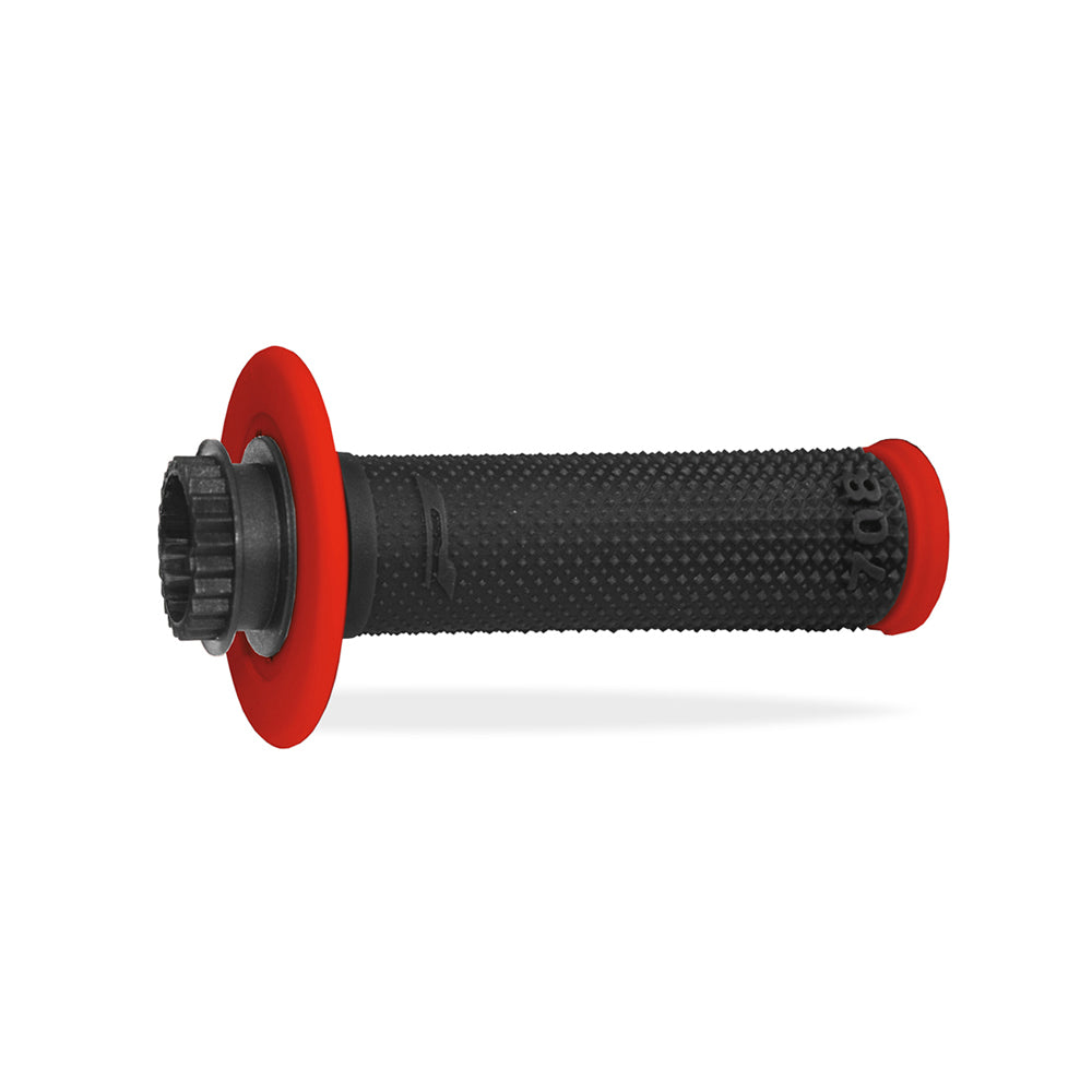 PRO GRIP HANDLEBAR LOCK ON GRIPS 708 RED/BLACK  RED