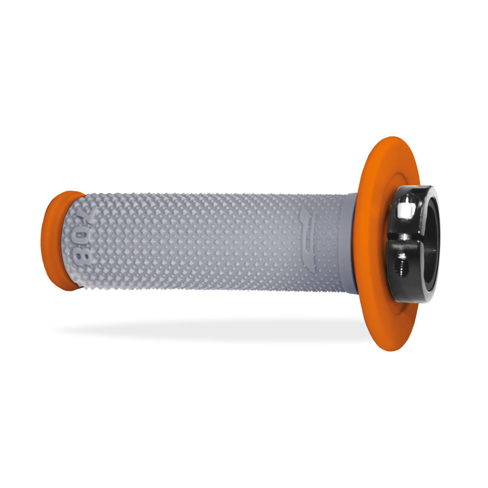 PRO GRIP HANDLEBAR LOCK ON GRIPS 708 ORANGE/GREY  ORANGE