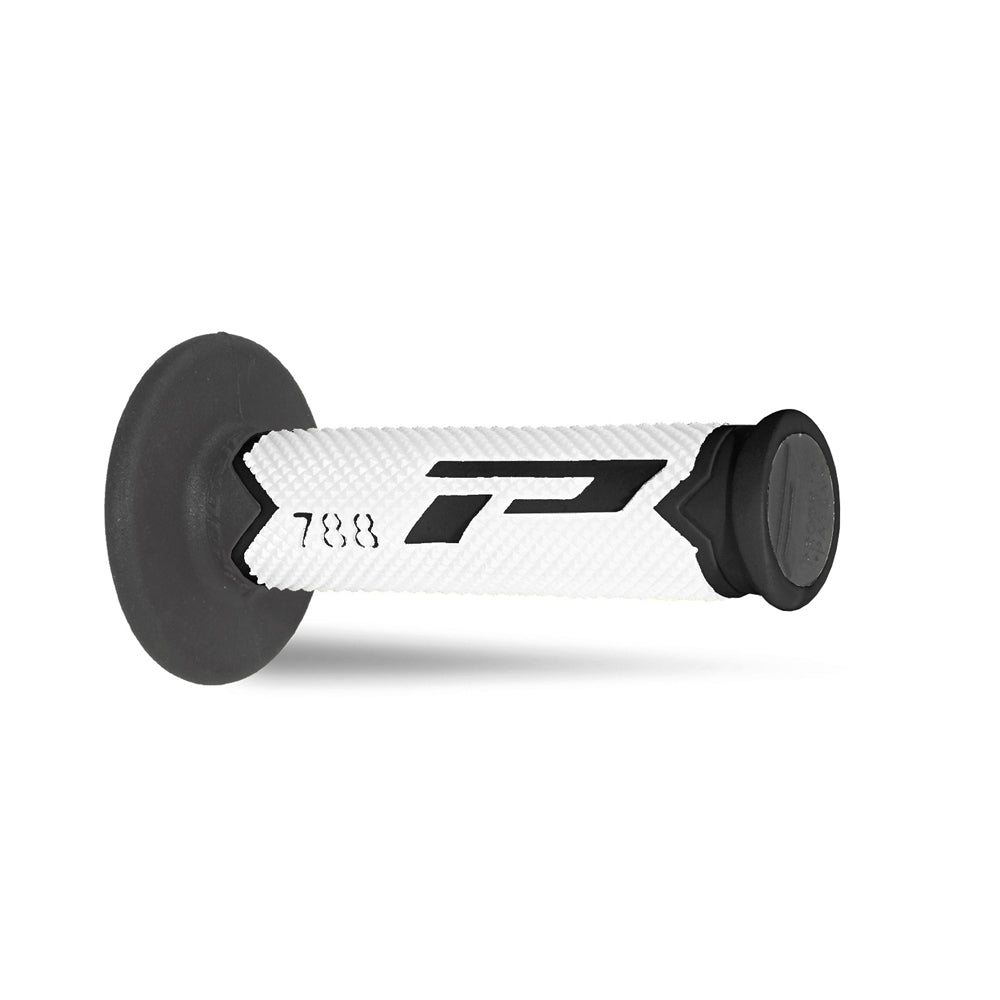 PRO GRIP HANDLEBAR GRIPS 788 L.E BLACK/WHITE/TITANIUM  BLACK