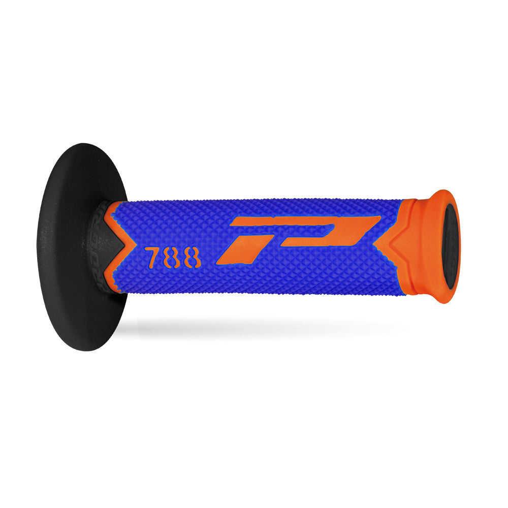 PRO GRIP HANDLEBAR GRIPS 788 L.E FLO ORANGE/BLUE/BLACK  ORANGE