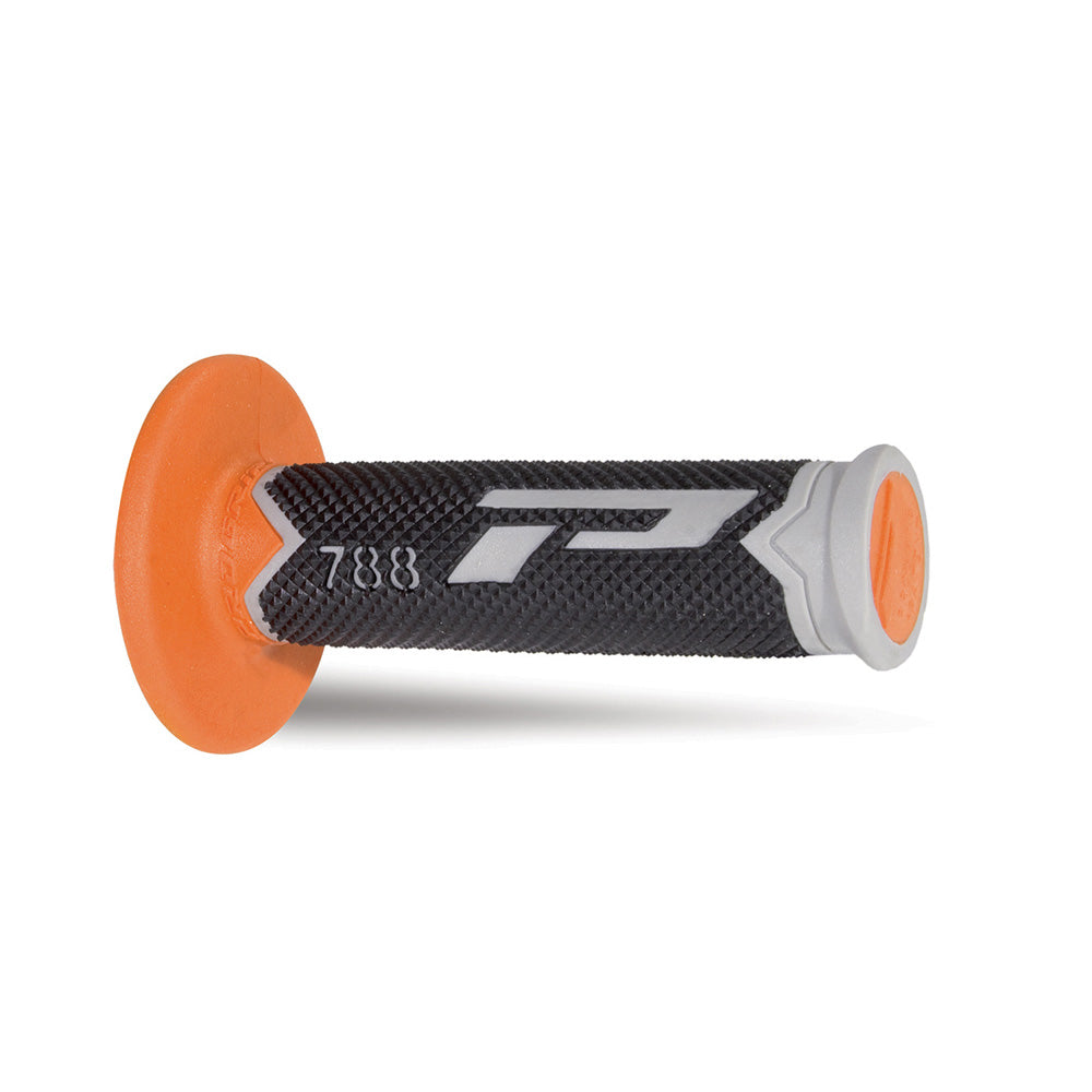 PRO GRIP HANDLEBAR GRIPS 788 GREY/BLACK/ORANGE  ORANGE