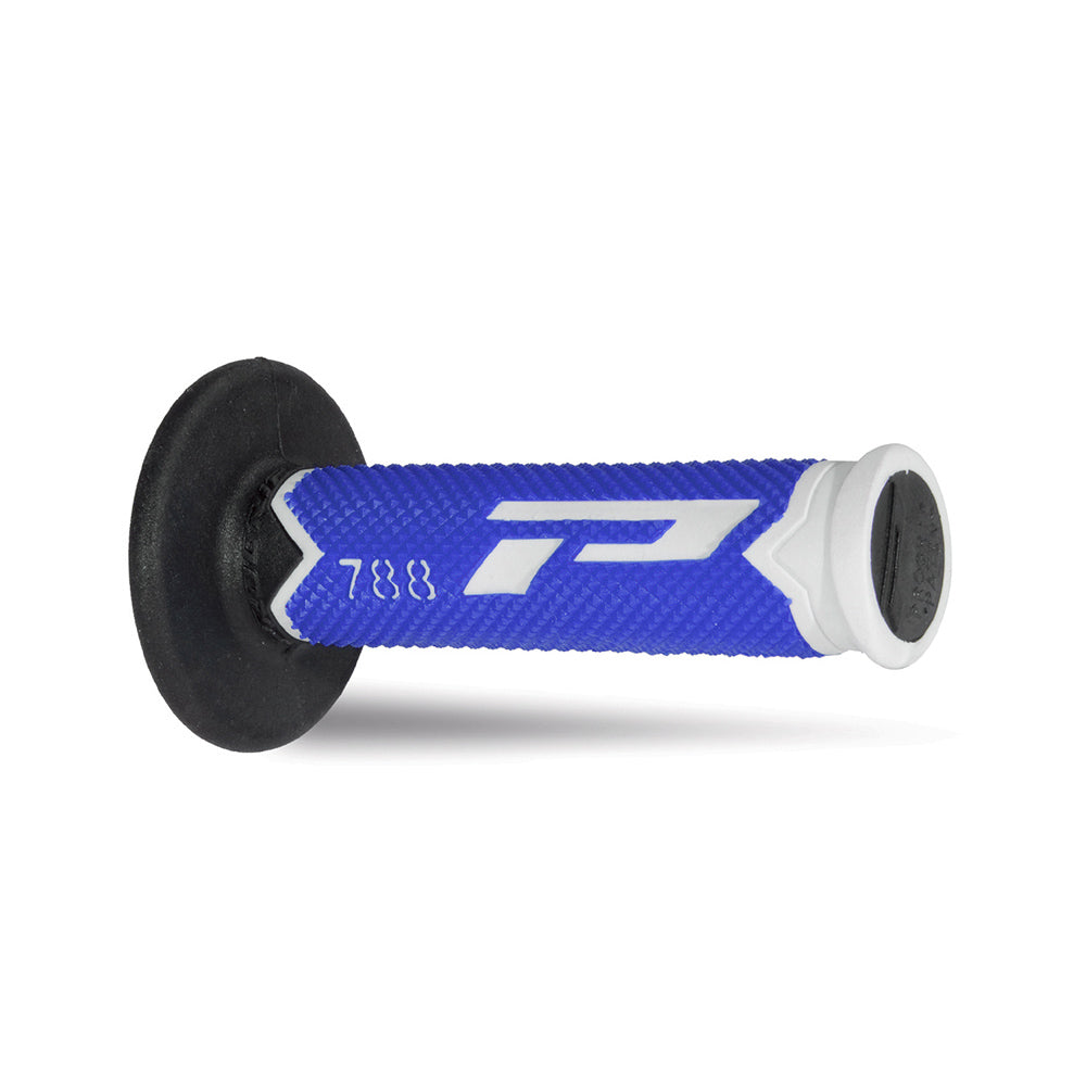 PRO GRIP HANDLEBAR GRIPS 788 WHITE/BLUE/BLACK  BLUE
