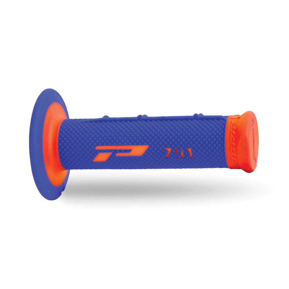 PRO GRIP HANDLEBAR GRIPS 791 FLO ORANGE/BLUE  ORANGE