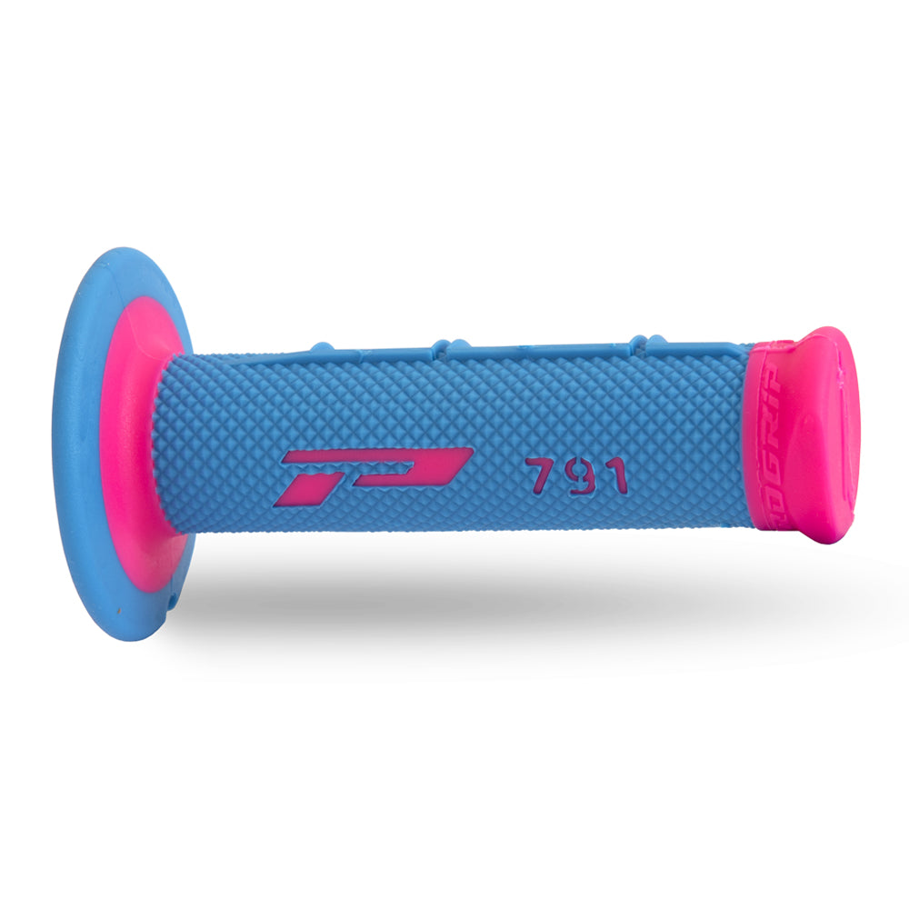 PRO GRIP HANDLEBAR GRIPS 791 FLO PINK/LIGHT BLUE  BLUE|PINK