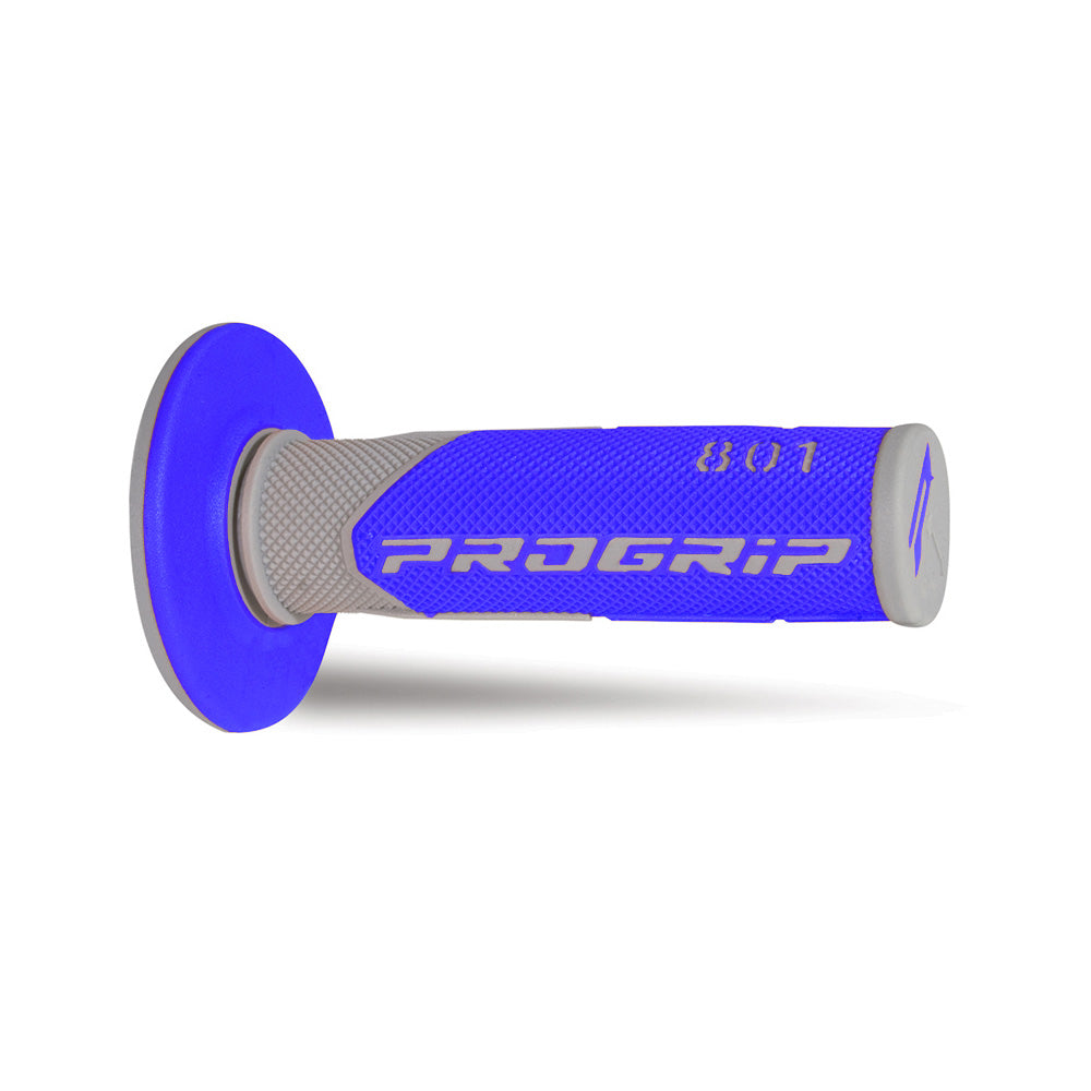 PRO GRIP HANDLEBAR GRIPS 801 GREY/BLUE  BLUE