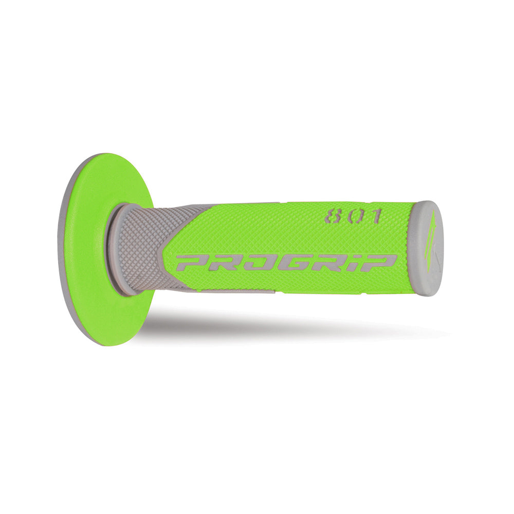 PRO GRIP HANDLEBAR GRIPS 801 GREY/GREEN  GREEN