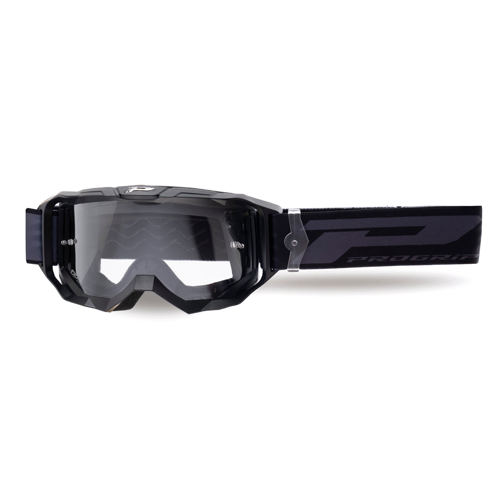 Pro Grip VISION GO TEAR OFF GOGGLE BLACK CLEAR LENS  Black 