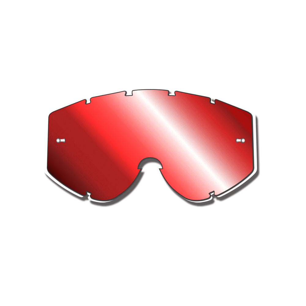 Pro Grip PRO GRIP TEAR OFF LENS FOR ATZAKI/RIOT/VENOM MIRRORED RED  Red 