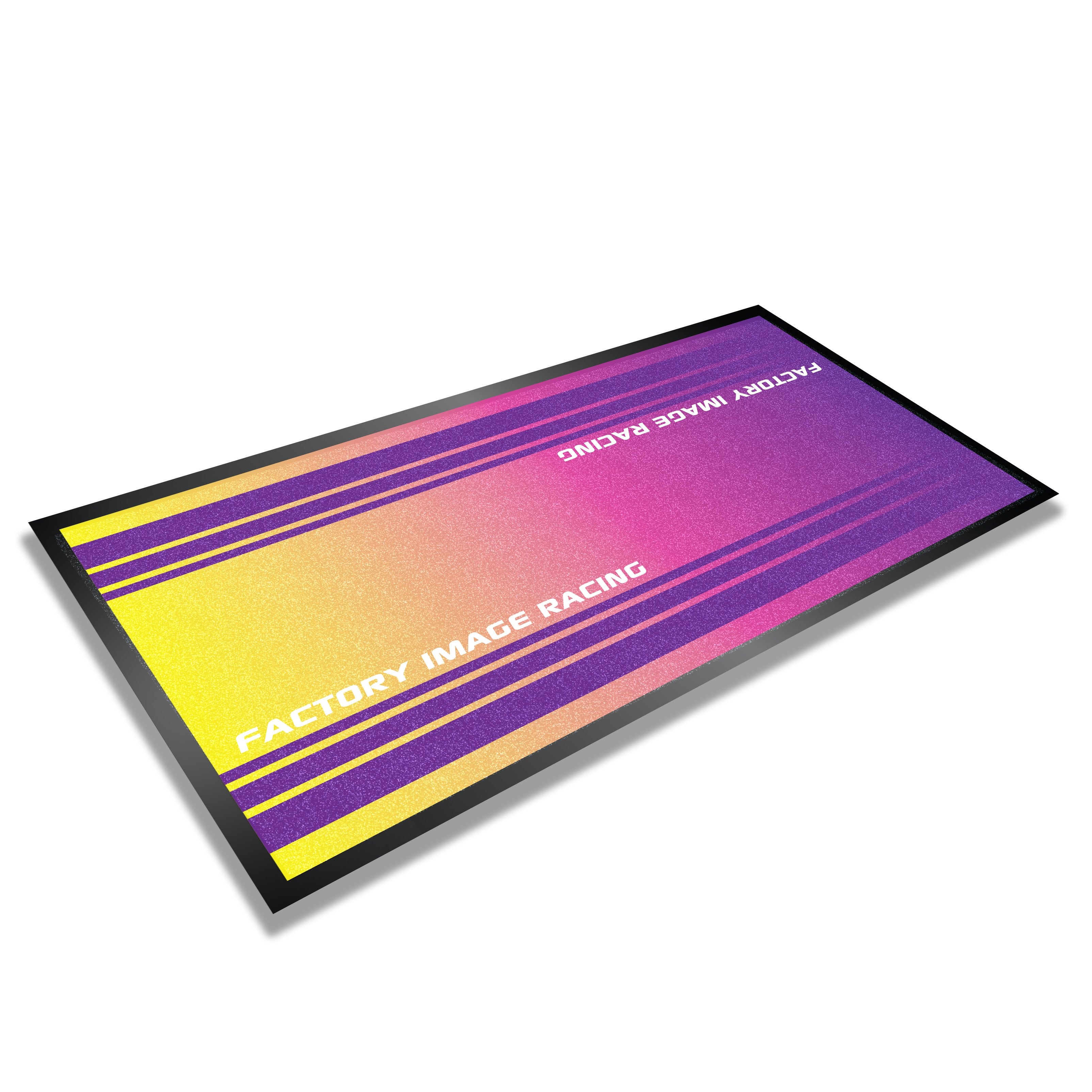 FIR Pit Mat Heavy Duty Retro Design, Rubber Back with Edge, 1m X 2m
