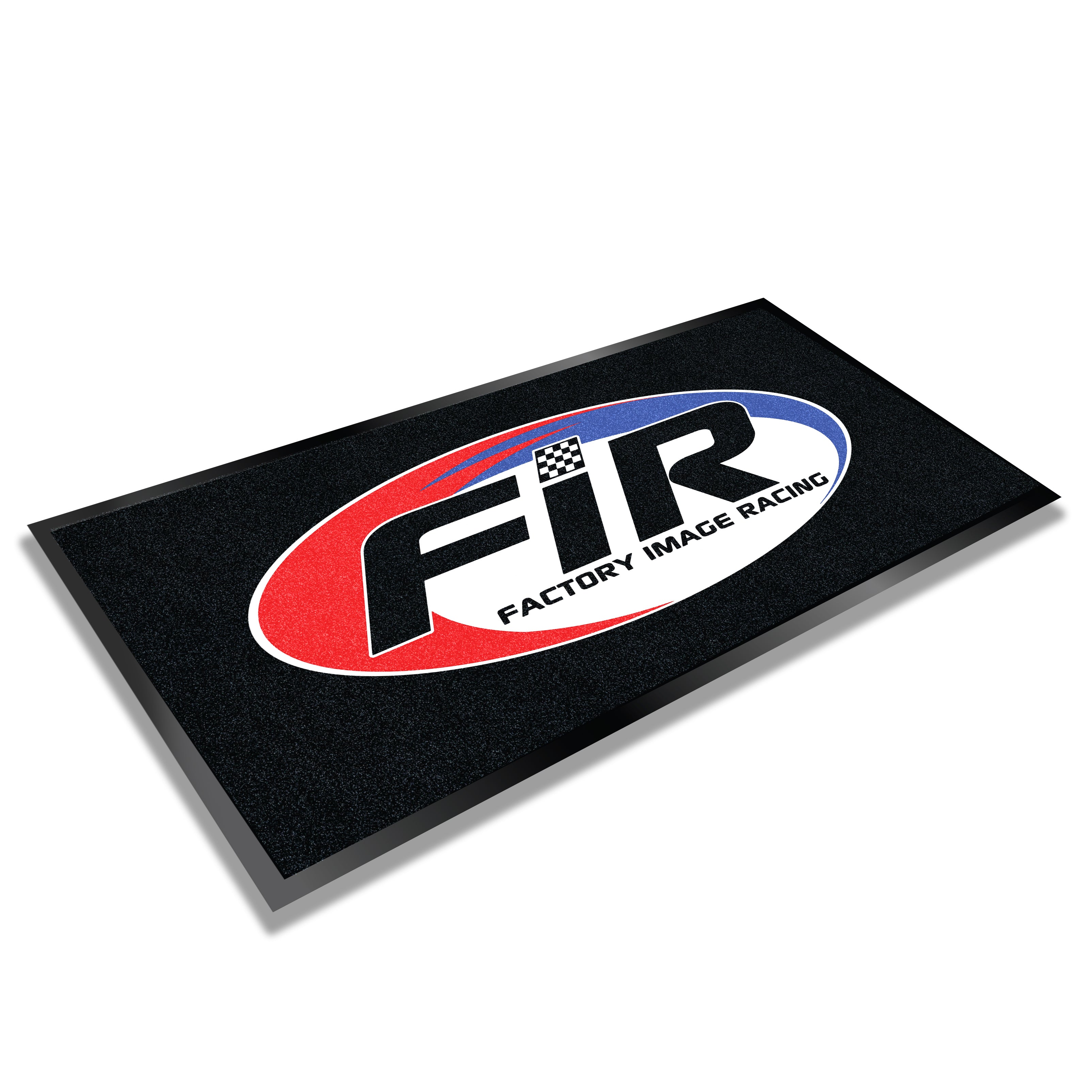 FIR Pit Mat Heavy Duty Fir Logo, Rubber Back with Edge, 1m X 2m