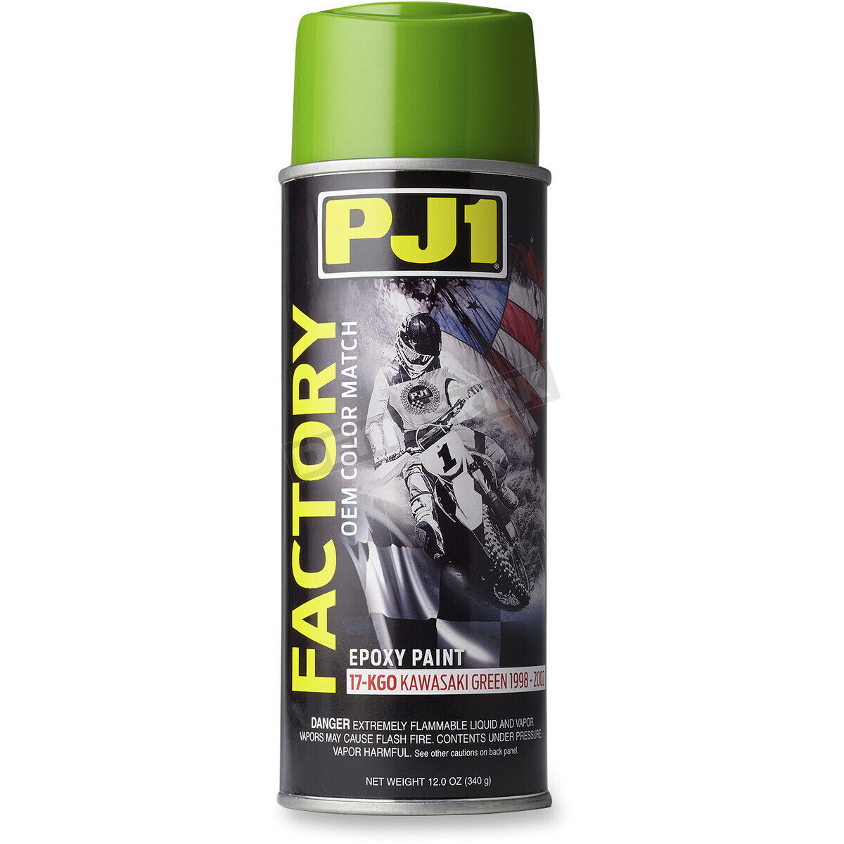 PJ1 Pj1 Kawasaki Green Oem Colour 1998 - 2002, Pj1 17-kgo, Pj011019, Epoxy Paint 340ml