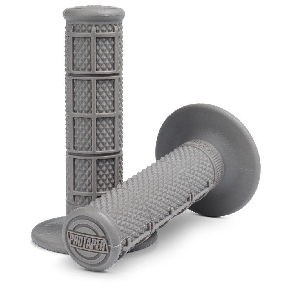 PROTAPER HANDLEBAR GRIP SINGLE DENSITY 1/3 WAFFLE SUPER SOFT COMPOUND GREY  GREY