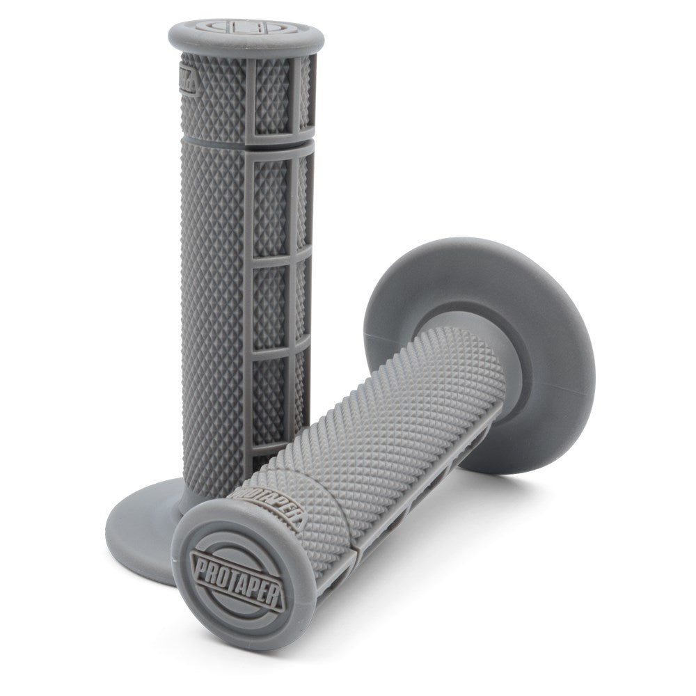 PROTAPER HANDLEBAR GRIP SINGLE DENSITY RACE CUT HALF WAFFLE GREY  GREY