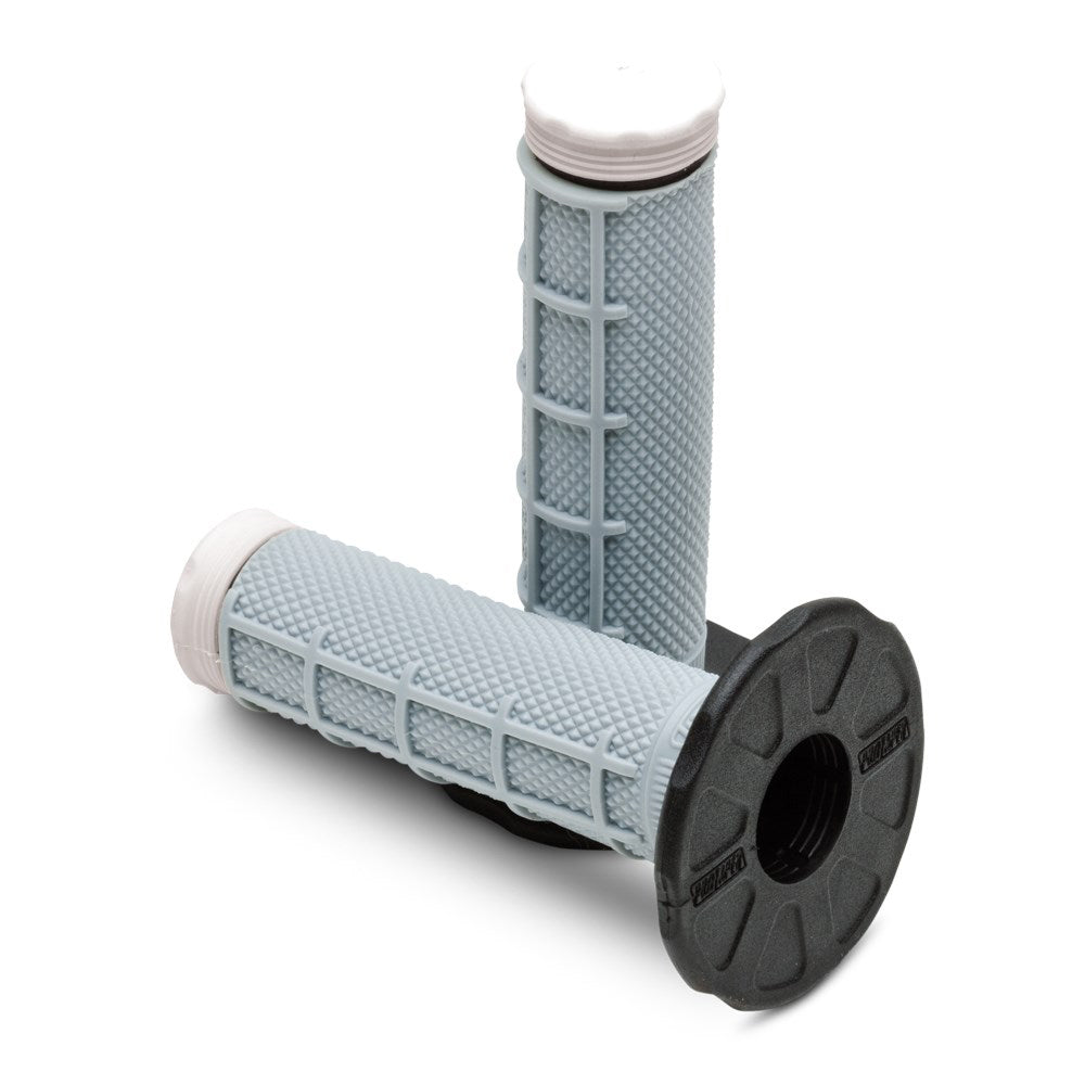 PROTAPER HANDLEBAR GRIP SYNERGY TRI DENSITY HALF WAFFLE WHITE  WHITE