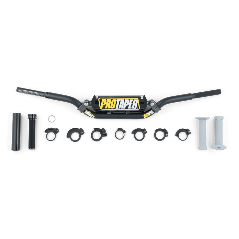 PROTAPER MICRO BAR KIT HANDLE BARS SCHOOLBOY KTM 50 BLACK  BLACK