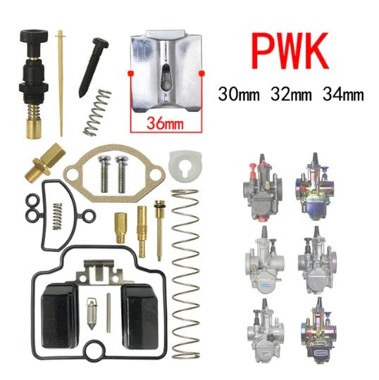 Dirt Racing Carburettor Repair Kit 36mm Wide Slide Pwk 30mm 32mm 34mm Keihin Suoco Koso Oko