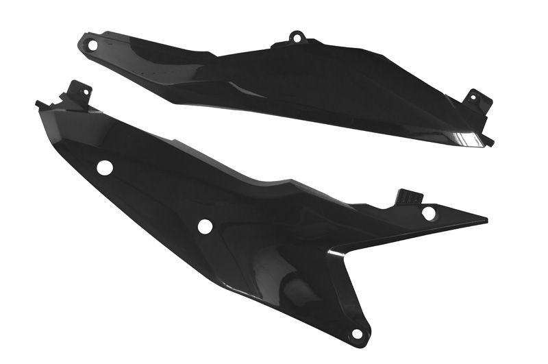 Rtech Plastics Side Panels 2023-25 SX/SX-F, 2024-2025 EXC/EXC-f KTM, Black, Rtech R-fiKTMnr0023