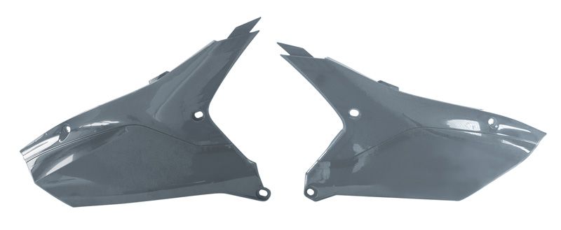 Rtech Plastics Side Panels 2023-2025 YZ450F Yamaha Quantum Grey/black, Rtech R-fiyzfgr0023