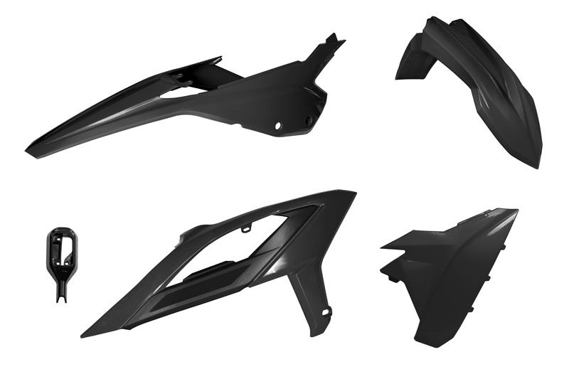 Rtech Plastics Plastic Kit/5 2023 Beta RR125-480 Black, Rtech R-kitbet-nr0-523