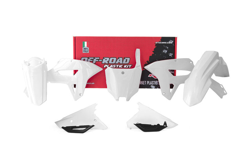 Rtech Plastics Plastic Kit/6 CRF450RX 2021-23, Rtech R-kitcrf-bn0-591 White