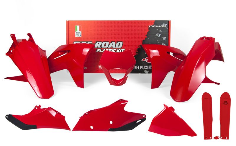 Rtech Plastics Plastic Kit/7 2021-23 EC-ecf Oem, Rtech R-kitgas-rg0-621, Gasgas, with Headlight Cowl & Fork Protectors