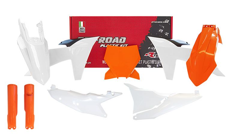 Rtech Plastics Plastic Kit/7 2023 KTM SX/SXF, Oem 2023 Colours, Rtech R-kitKTM-oem-724