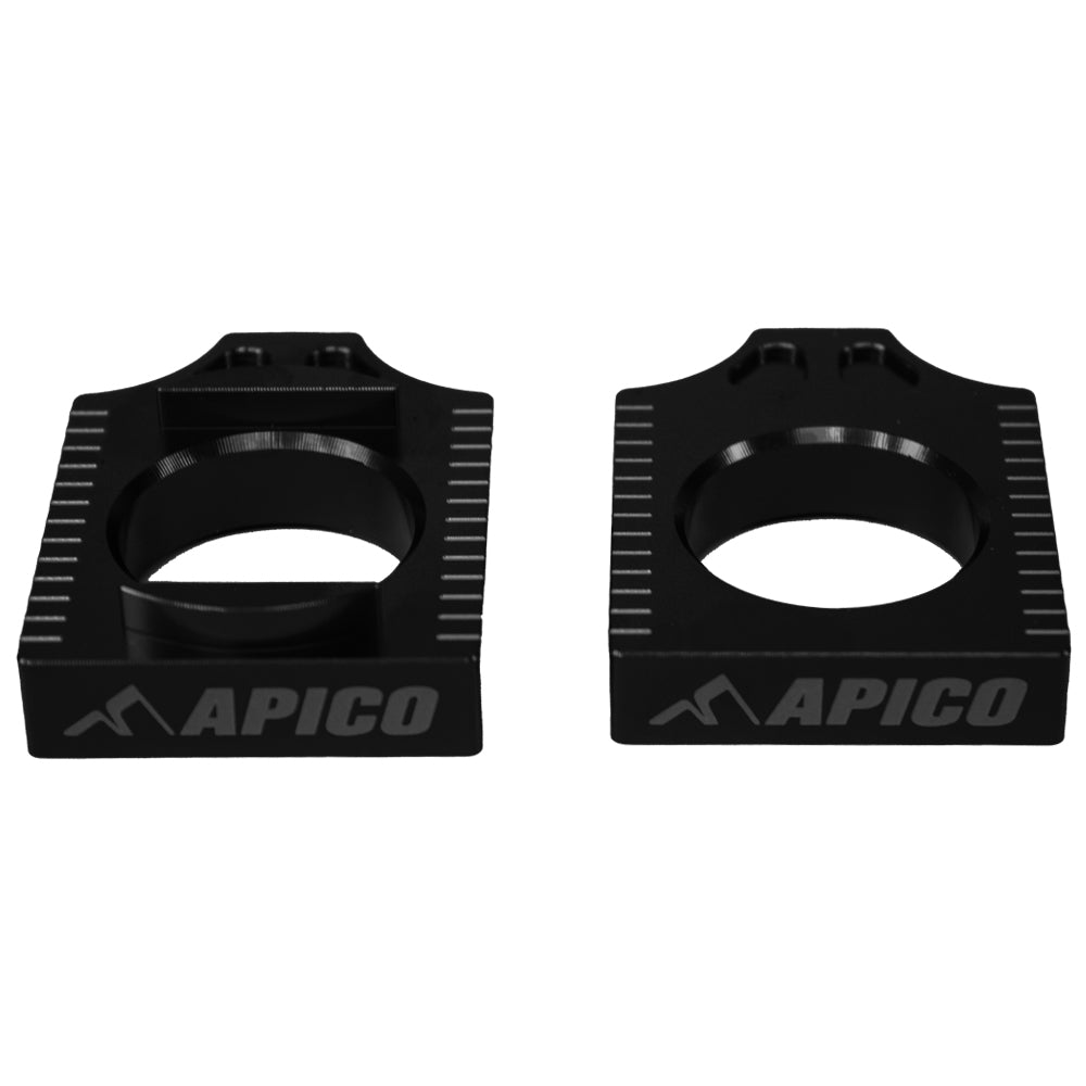 Apico Rear Axle Block YAM/FAN YZ250F/450F 14-25, YZFX/WRF250 2025, YZFX/WRF450 24-25, Xx/Xxf 21-25 Black