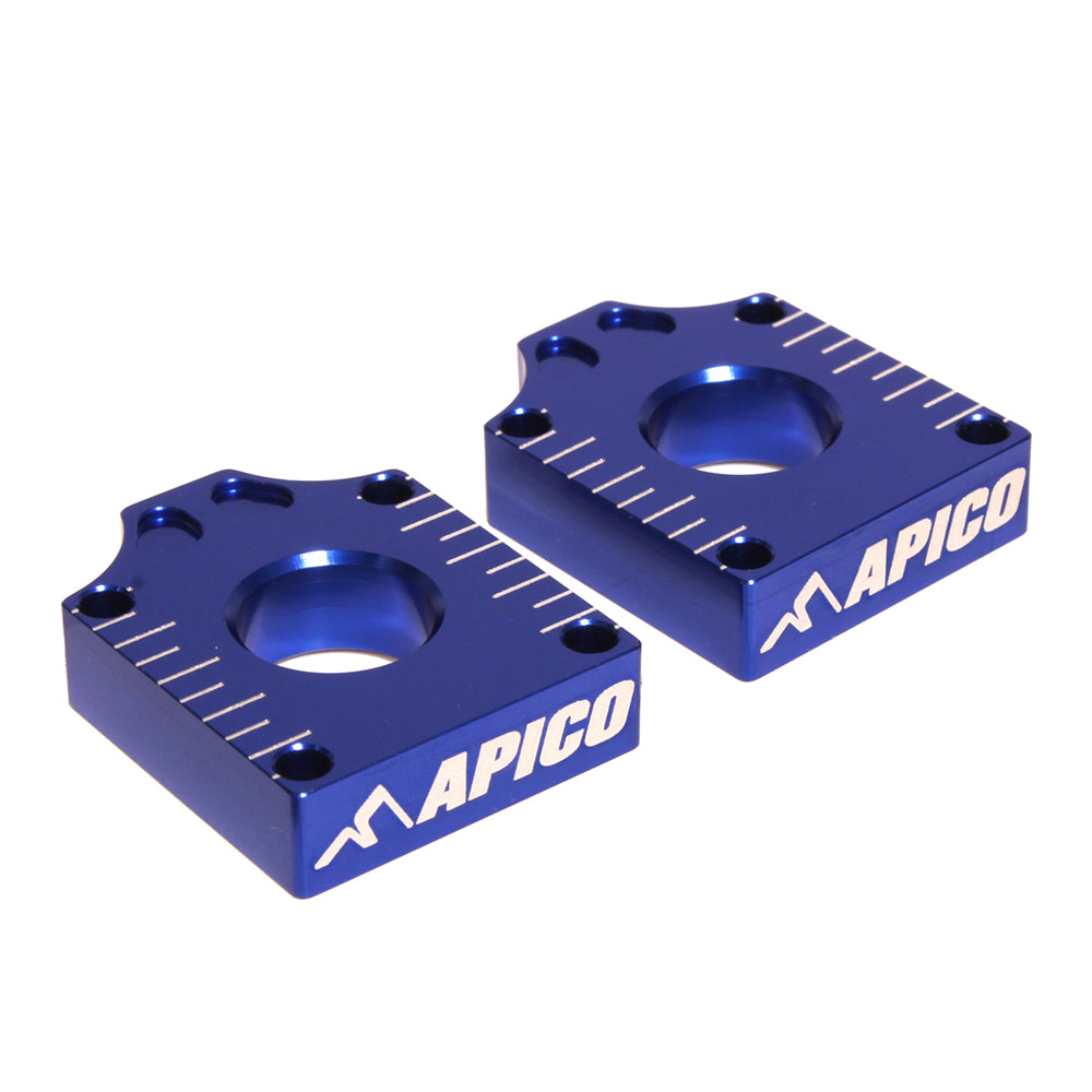 Apico Rear Axle Block Yamaha YZ65 18-25,  YZ85 19-25 Blue