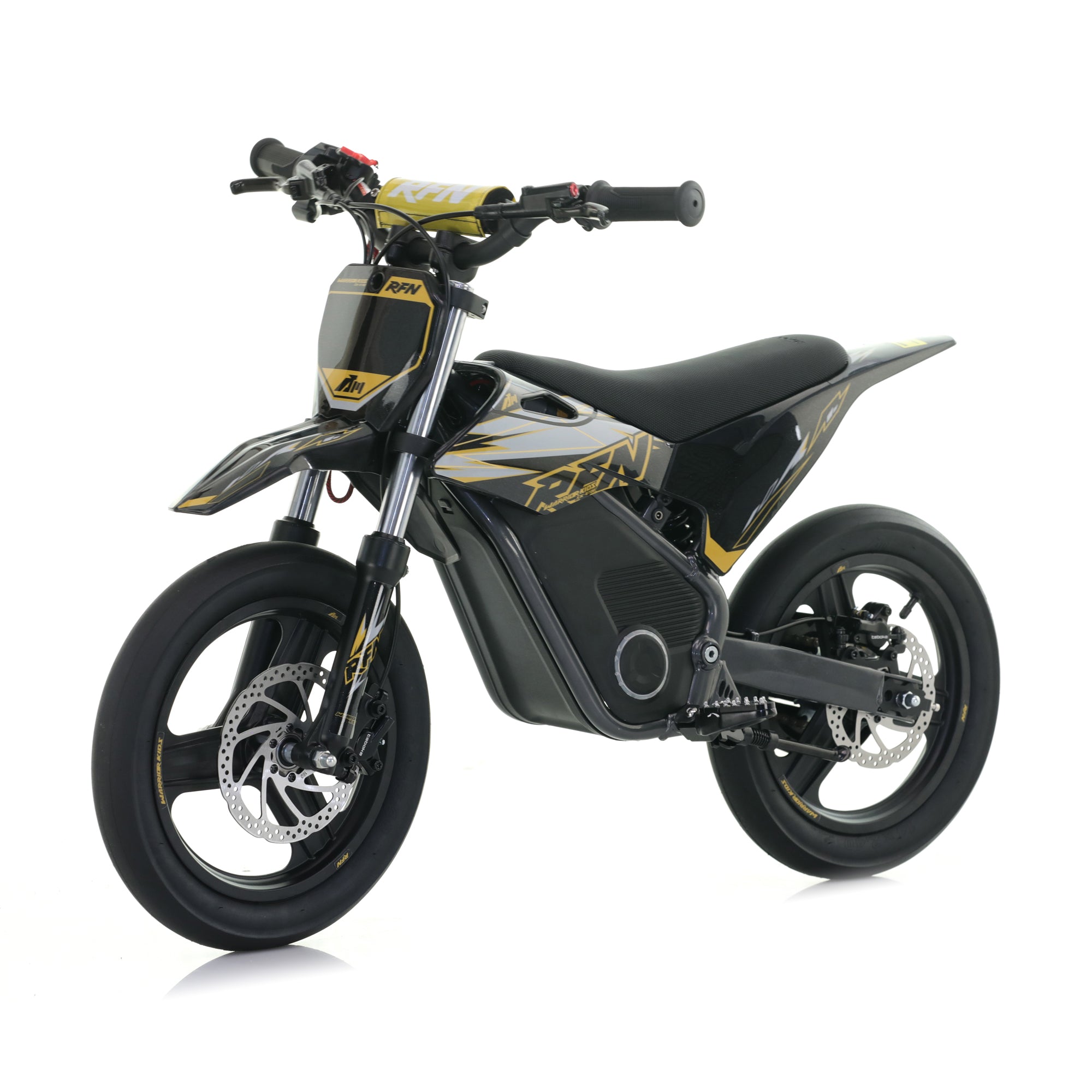 RFN Warrior SX-E700 SM Black/Gold Kids Electric Dirt bike