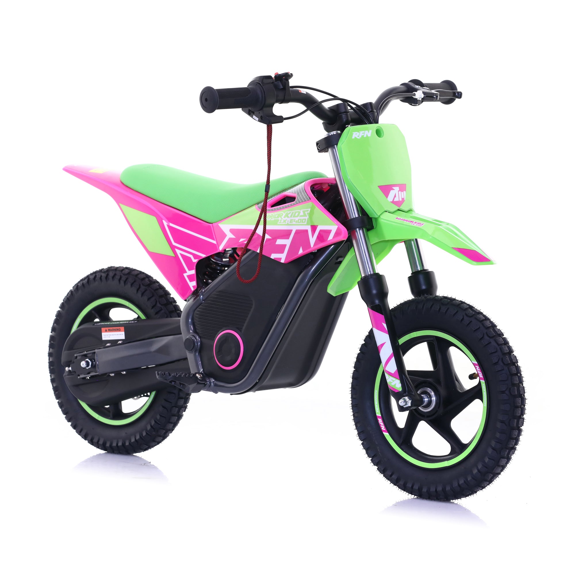RFN Warrior SX-E400 Green/Pink Kids Electric Dirt bike