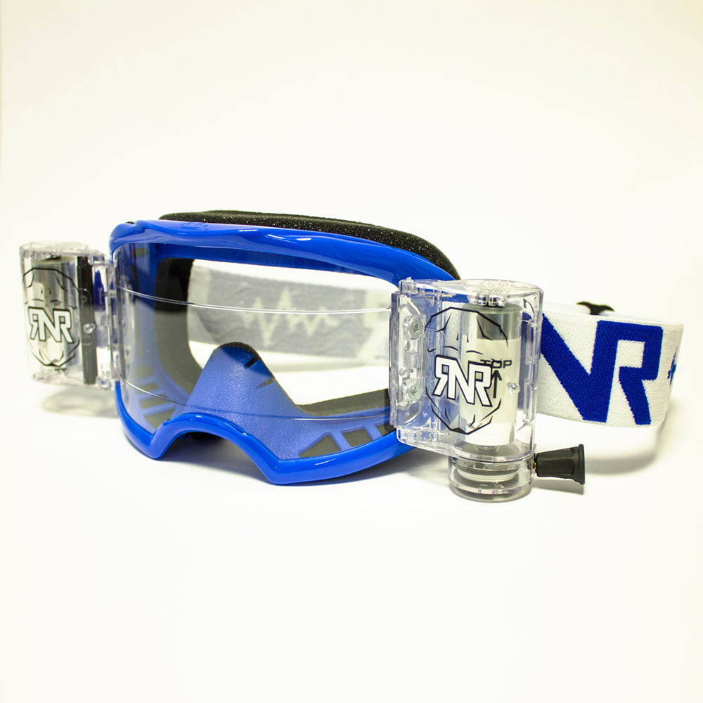 RIP N ROLL RNR COLOSSUS WVS GOGGLE WITH 48MM FILMS BLUE  BLUE