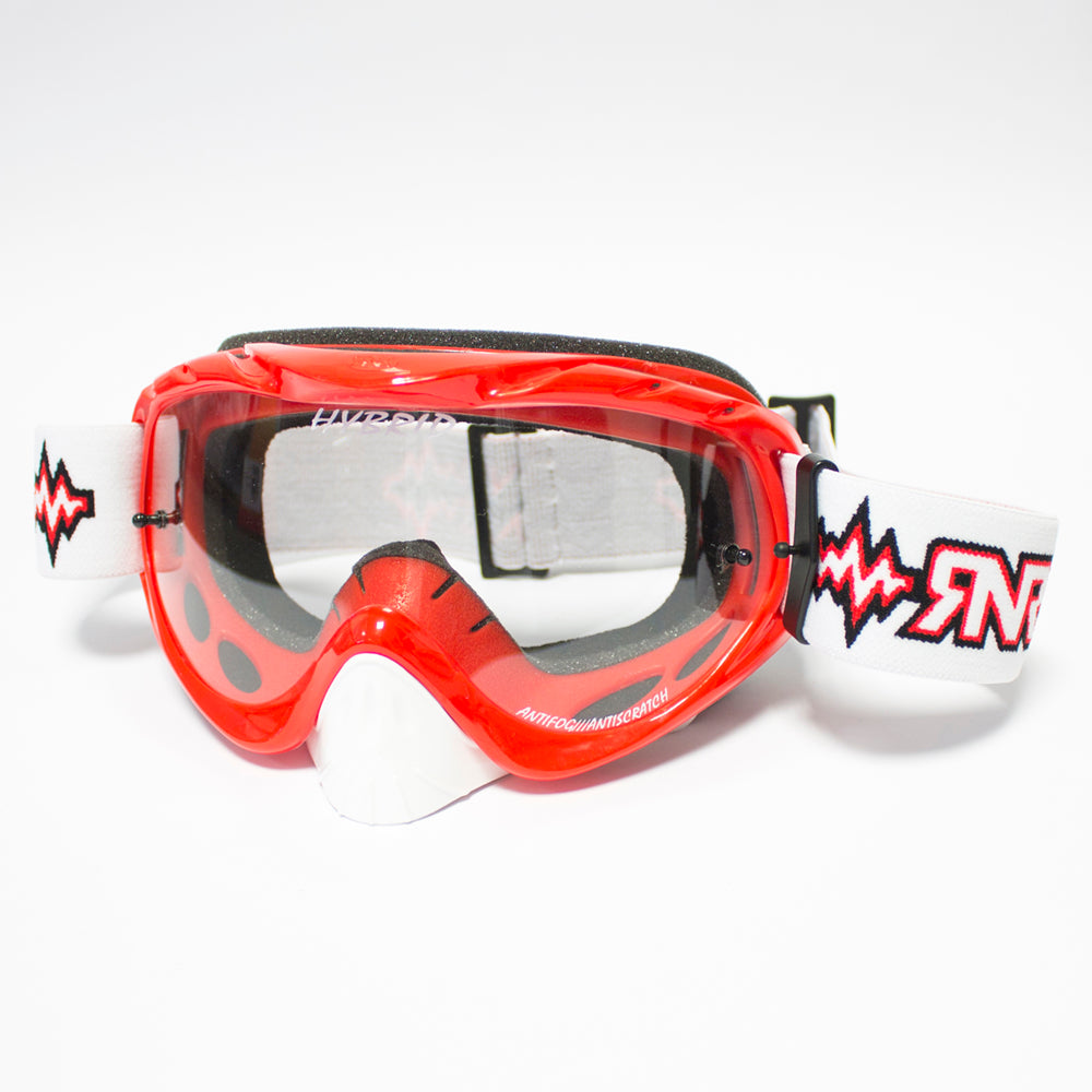 RIP N ROLL RNR HYBRID TEAR OFF GOGGLE BRILLIANT RED  RED