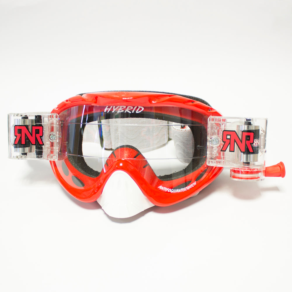 RIP N ROLL RNR HYBRID FULLY LOADED R/P GOGGLE BRILLIANT RED  RED