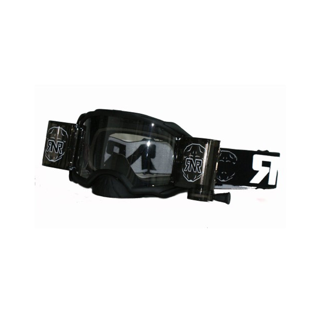 Rip N Roll Rnr Roll Off Platinum Wvs Goggle With 48MM Films Matt Black  Black GAC230