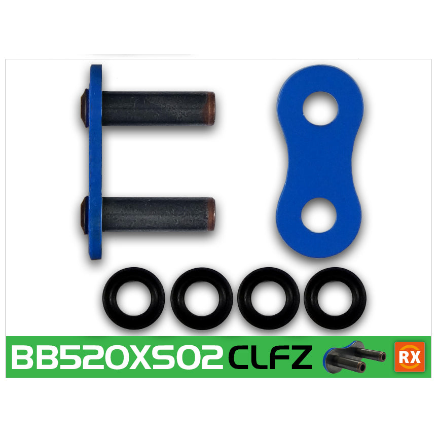 RK BB520XSO2-CLF Blue RX-Ring Con Rivet Link