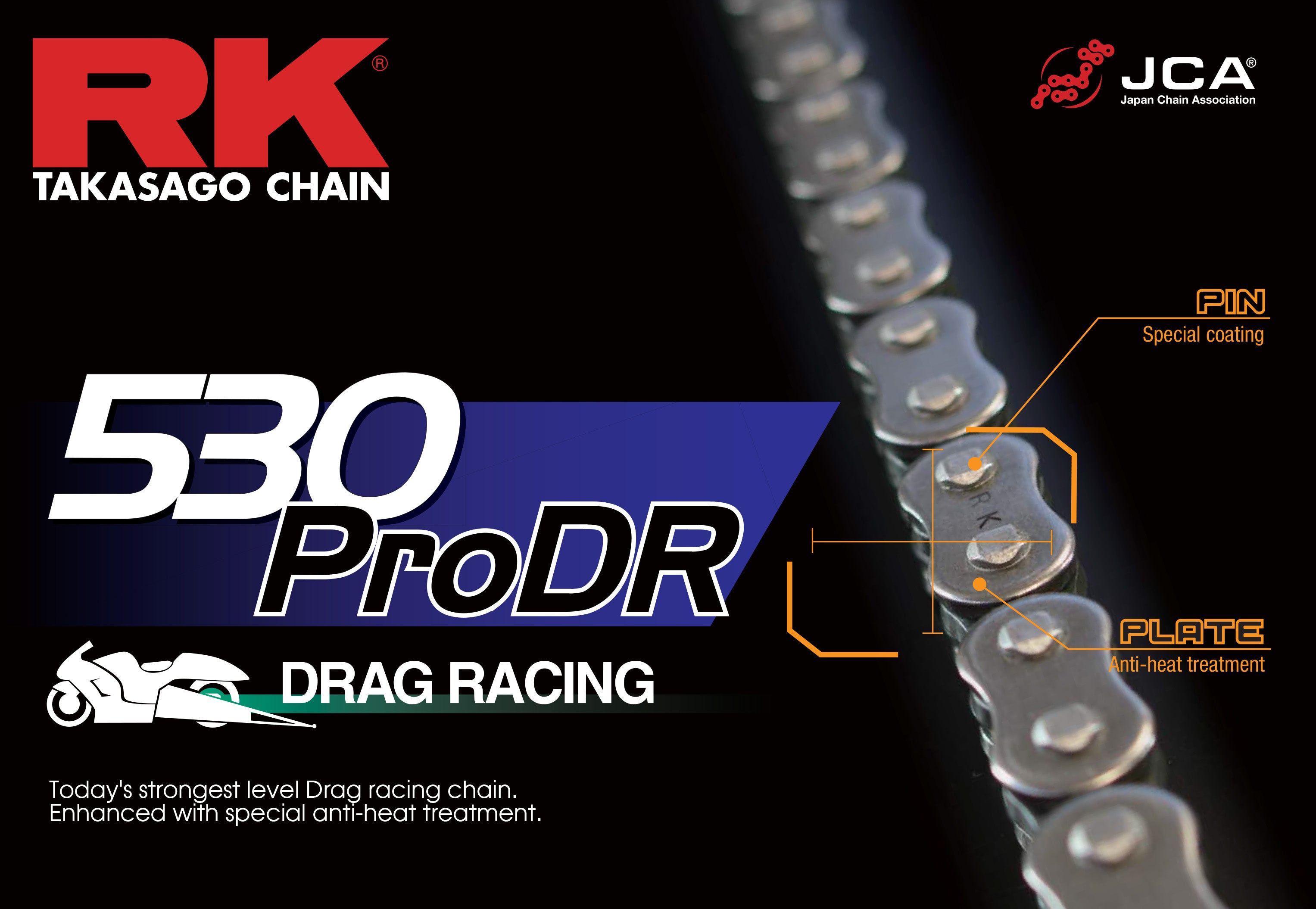 RK 530 PRO DR - 170 Drag Race Chain