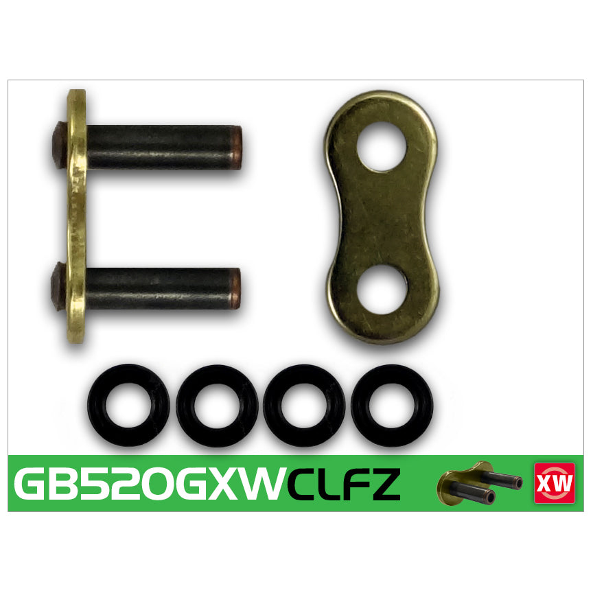 RK GB520GXW-CLFZ Gold XW-Ring Con Rivet Link