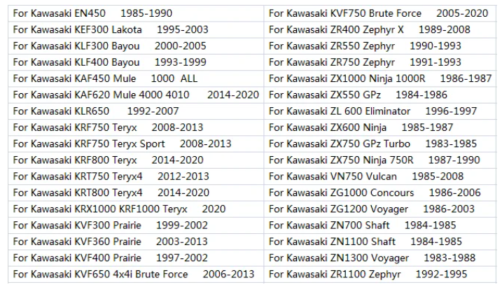 Dirt Racing Starter Solenoid Relay Kawasaki 1985-1990 EN450 1986-2006 Zg1000 27010-1235 27010-0788