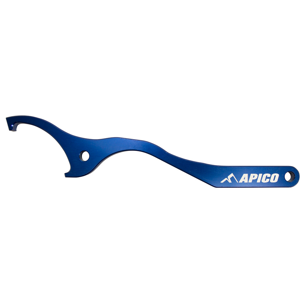 APICO REAR SHOCK WRENCH COMPRESSION/REBOUND ADJUSTER BLUE
