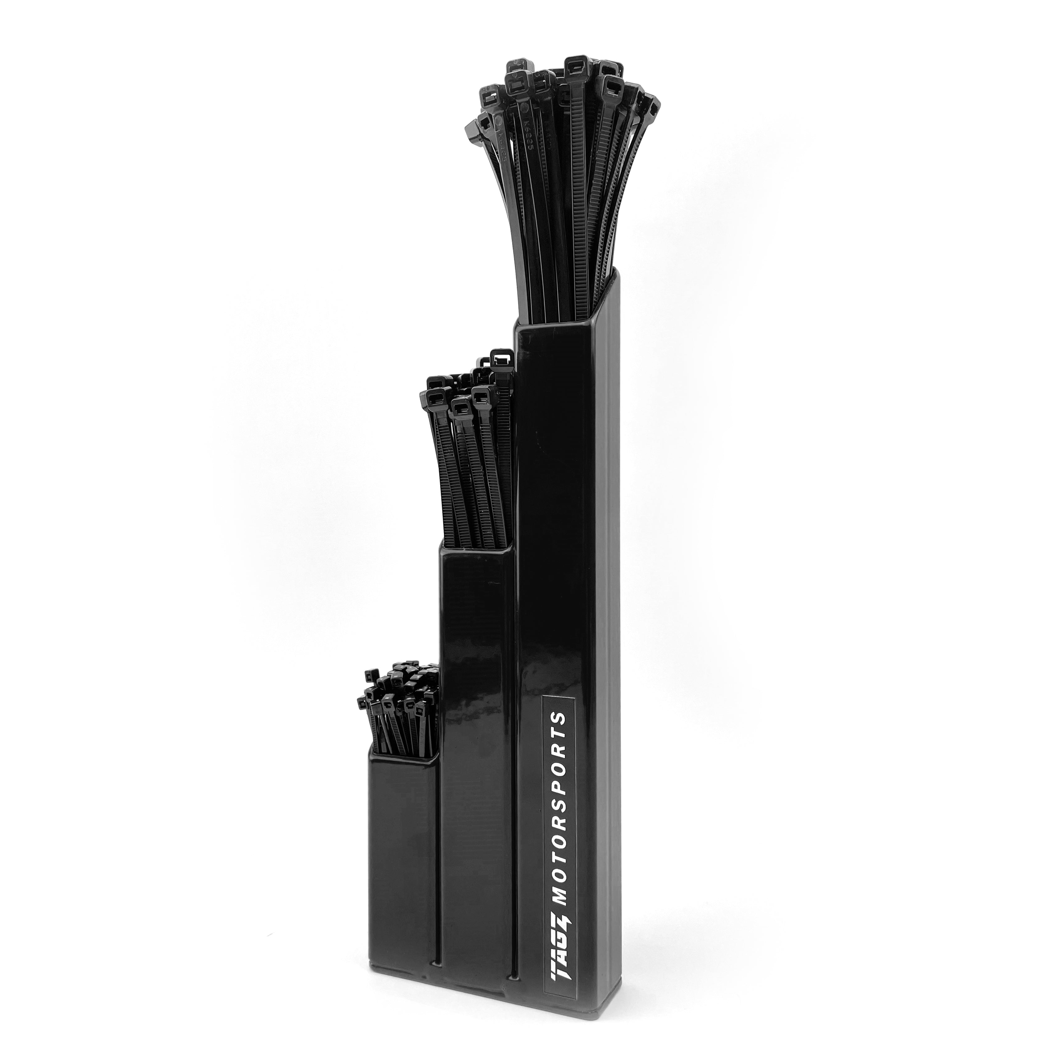 Tag-z Tagz Zip Tie Holder with 300pcs, 30mm 3 Zone Organizer Storage Workshop Shed Garage