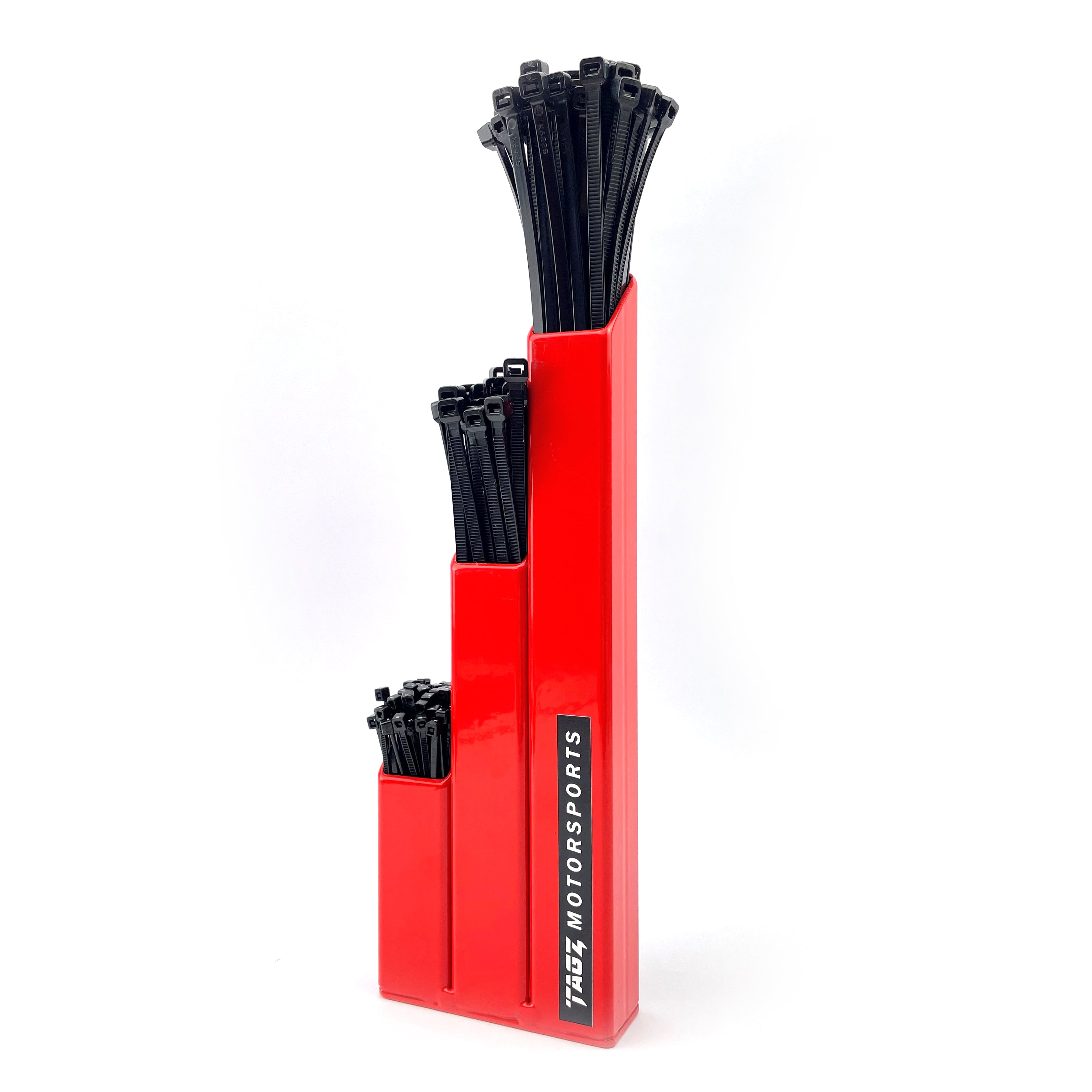 Tag-z Tagz Zip Tie Holder with 300pcs, 30mm 3 Zone Organizer Storage Workshop Shed Garage