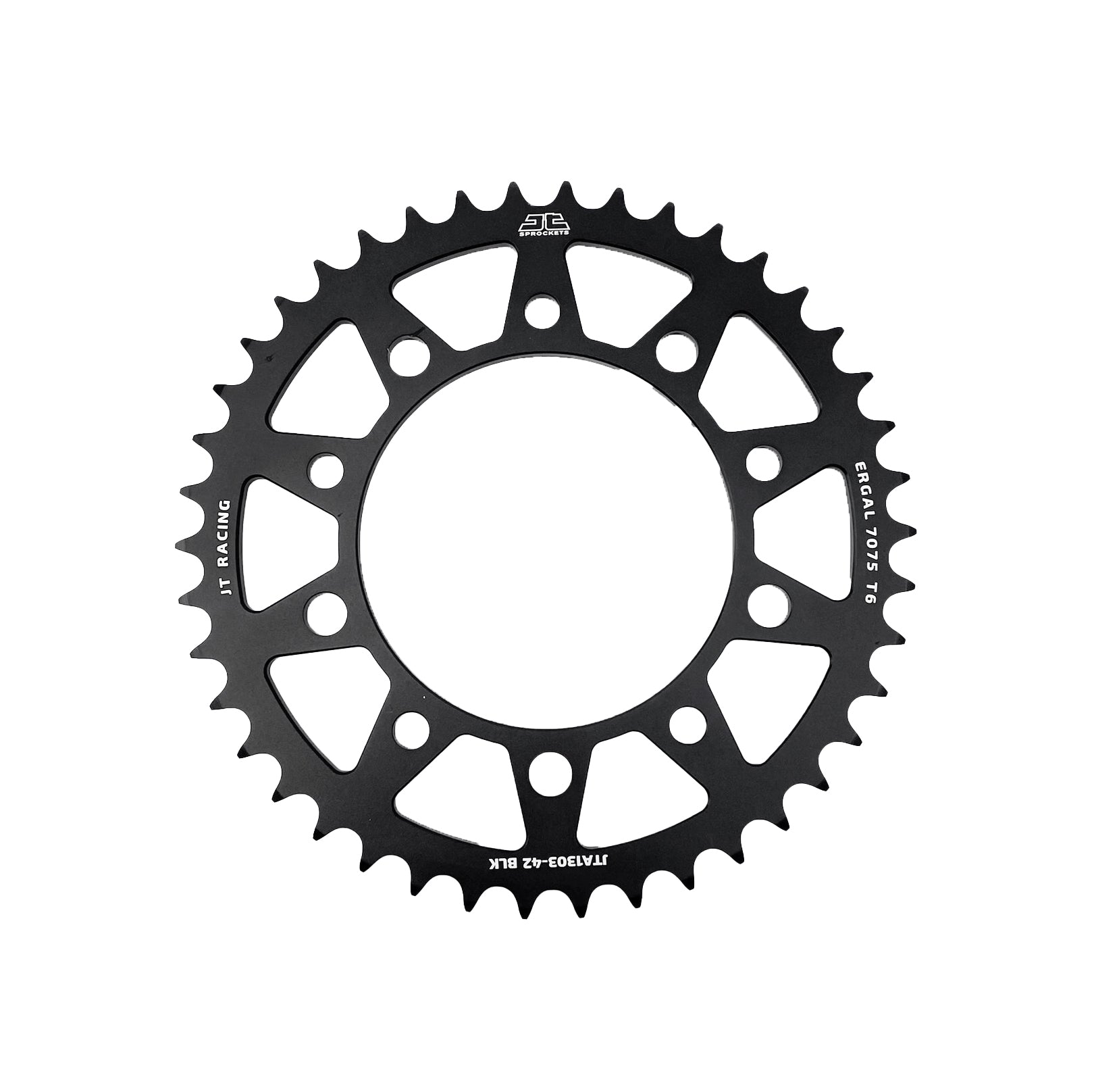 JT Rear Sprocket Alloy Jta1303.42 Black, Honda Road Chain 520