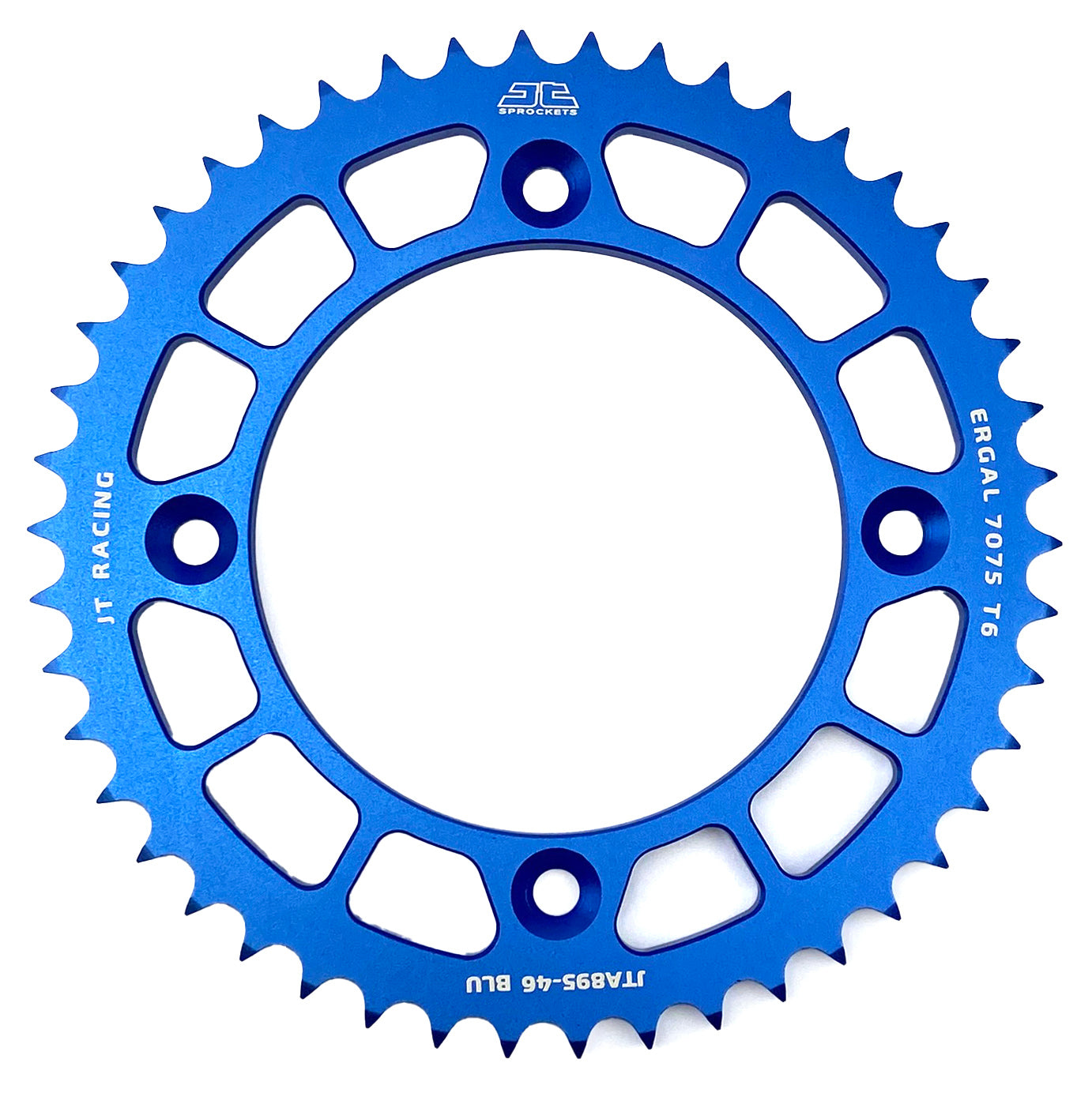 JT Rear Sprocket Alloy Blue 441, JTA895.46blu 7075-t6 Aluminium