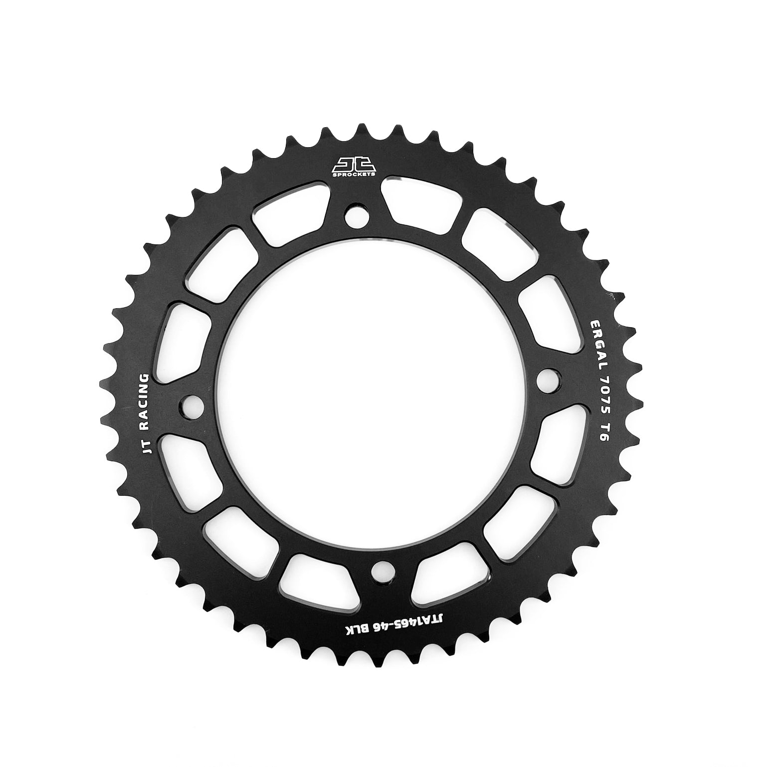 JT Rear Sprocket Alloy Black. 1465, Jta1465.46blk 7075-t6 Aluminium