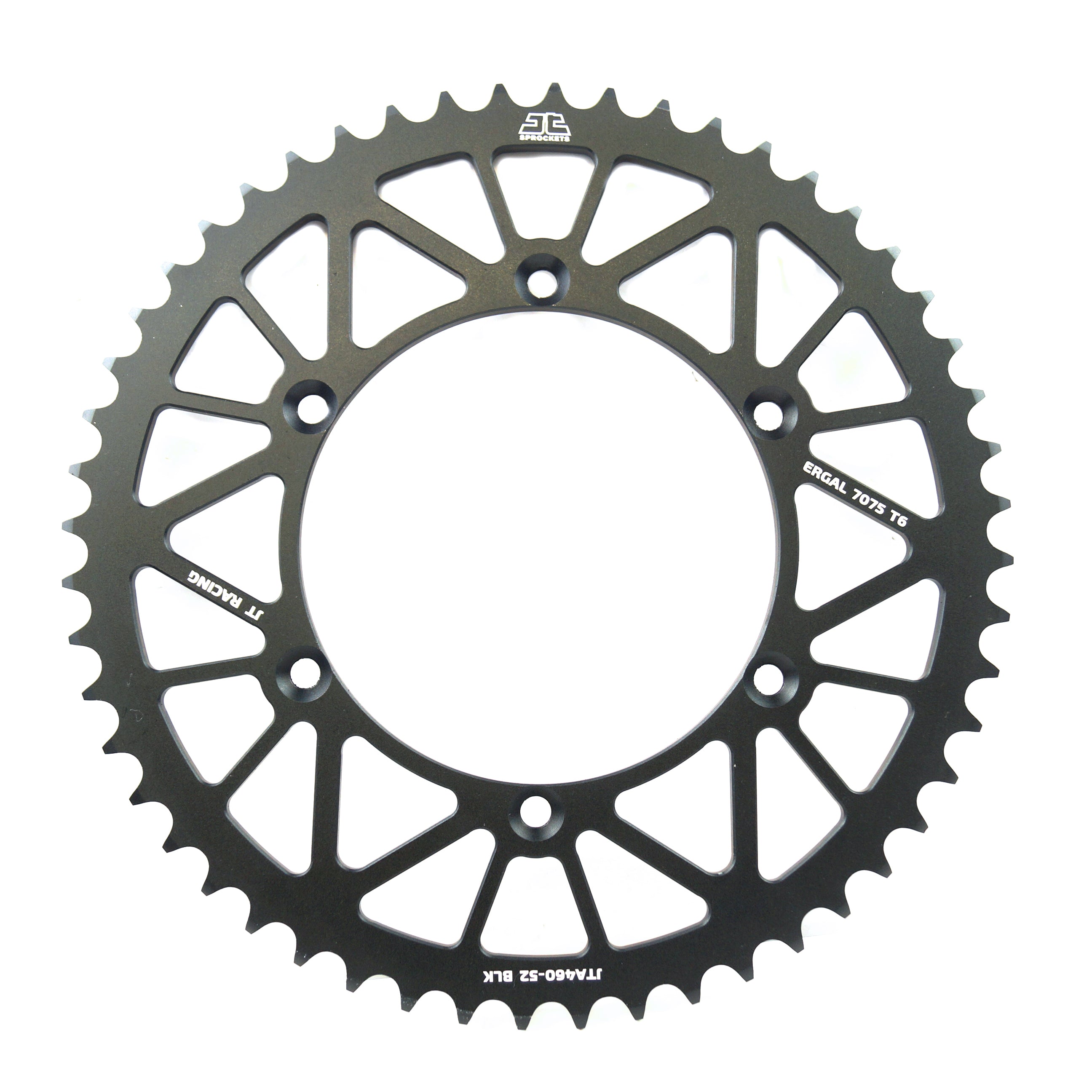 JT Rear Sprocket Alloy Black 460, JTA460.52blk 7075-t6 Aluminium