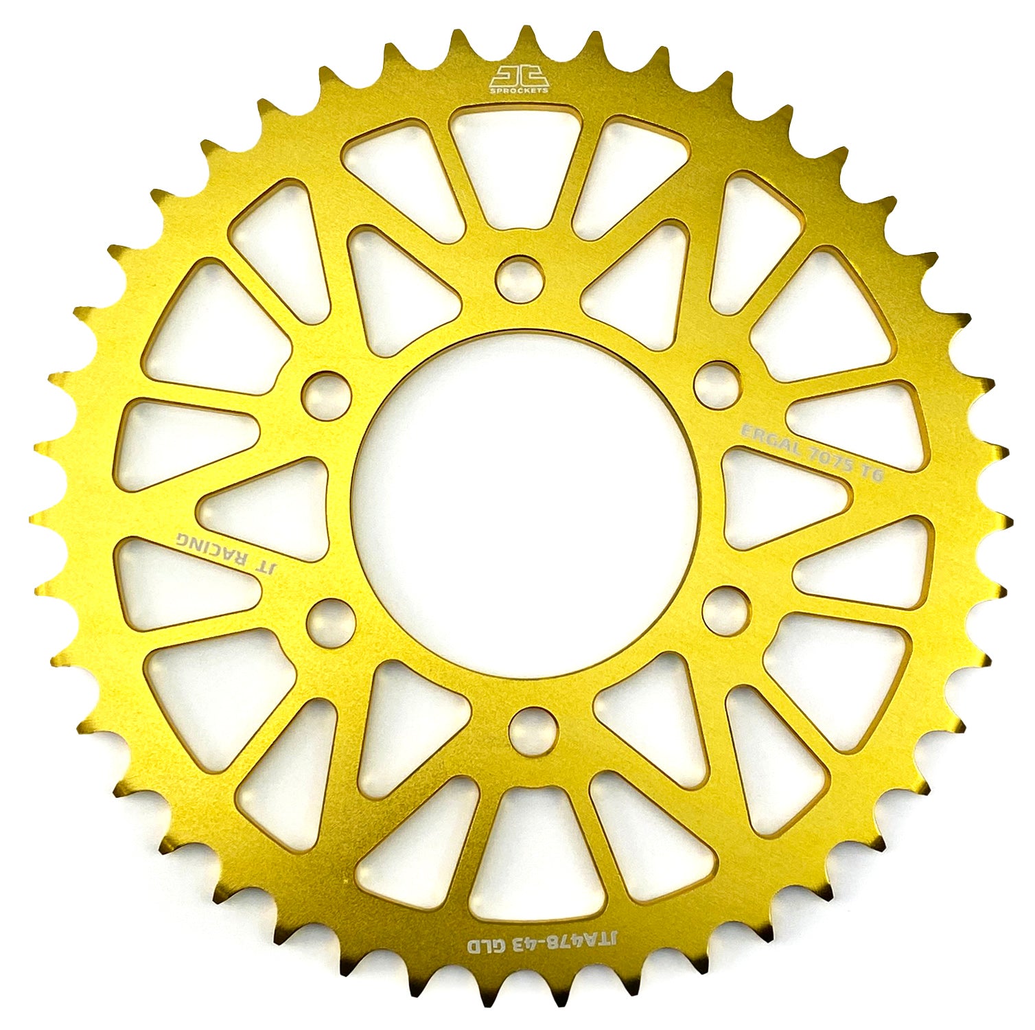 JT Rear Sprocket JTA478.43gld Alloy, Chain 520 (7075-t6 Aluminium)