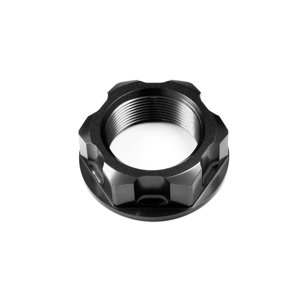 Apico Steering Stem Nut Honda/Husqvarna CR125-250 01-07, CRF250R/X/RX 04-25, CRF450R/X/RX 02-25 Black (R)