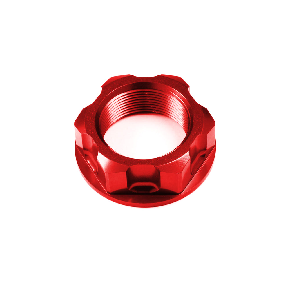 Apico Steering Stem Nut Hon/Kaw/Suz CR125-250 83-00, KX250F/450F 04-25,  RM-Z250 04-06 Rd (R)