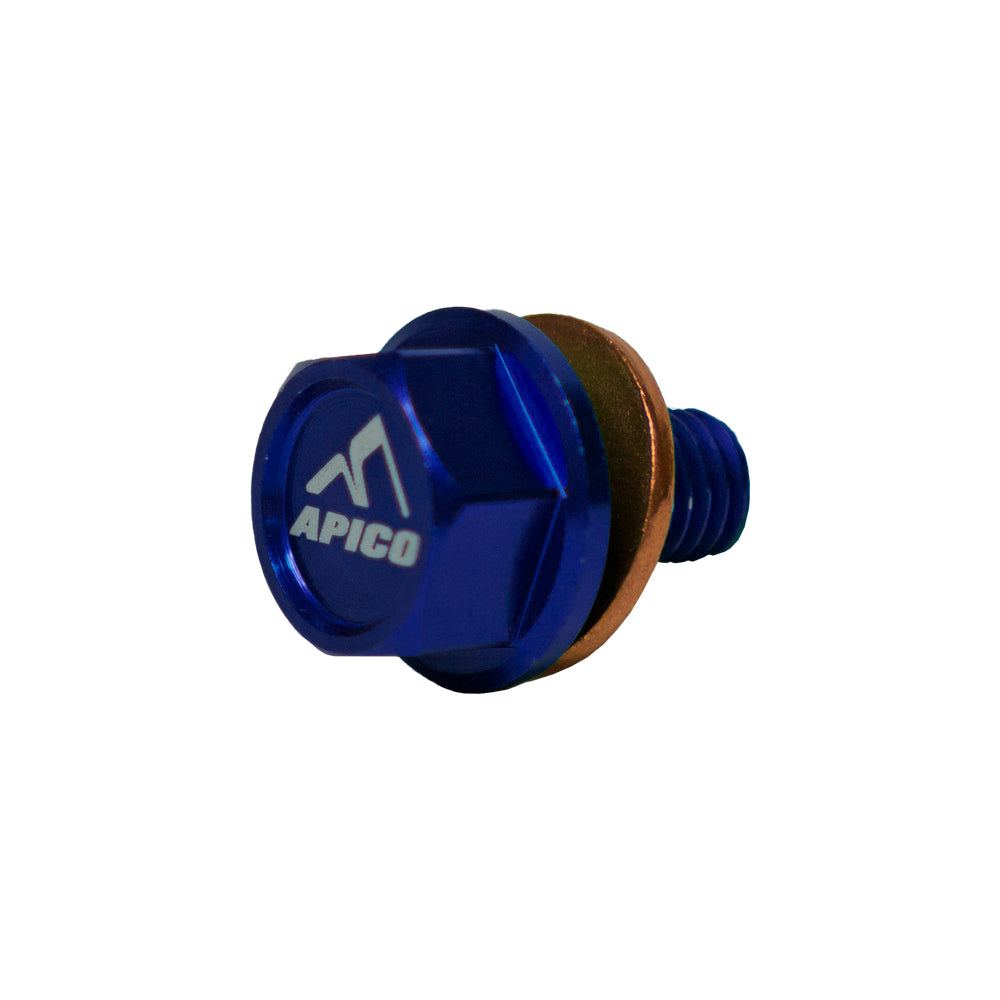 Apico Magnetic Sump Drain Bolt M8 X 16MM X 1.25 Kaw KX250F 21-25, KX450F 19-25, KX250XC/450XC 21-25 Bu (R)